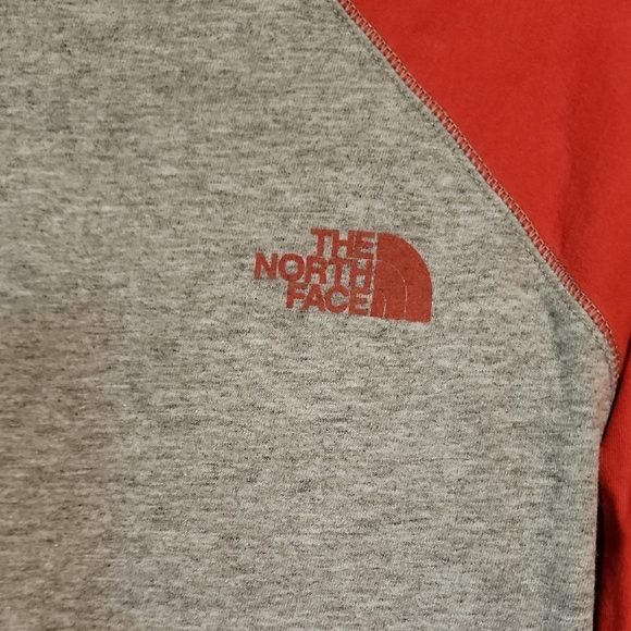 The North Face Red and Gray Raglan Shirt - Picture 5 of 9